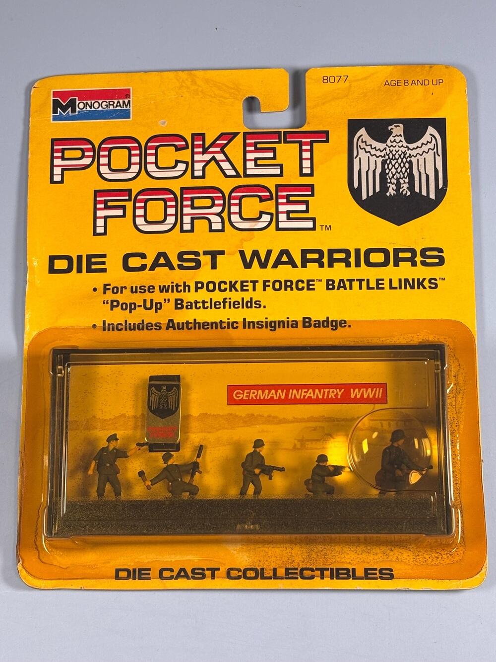 1990 Monogram Pocket Force Die Cast Warriors German Infantry WWII 8077 New